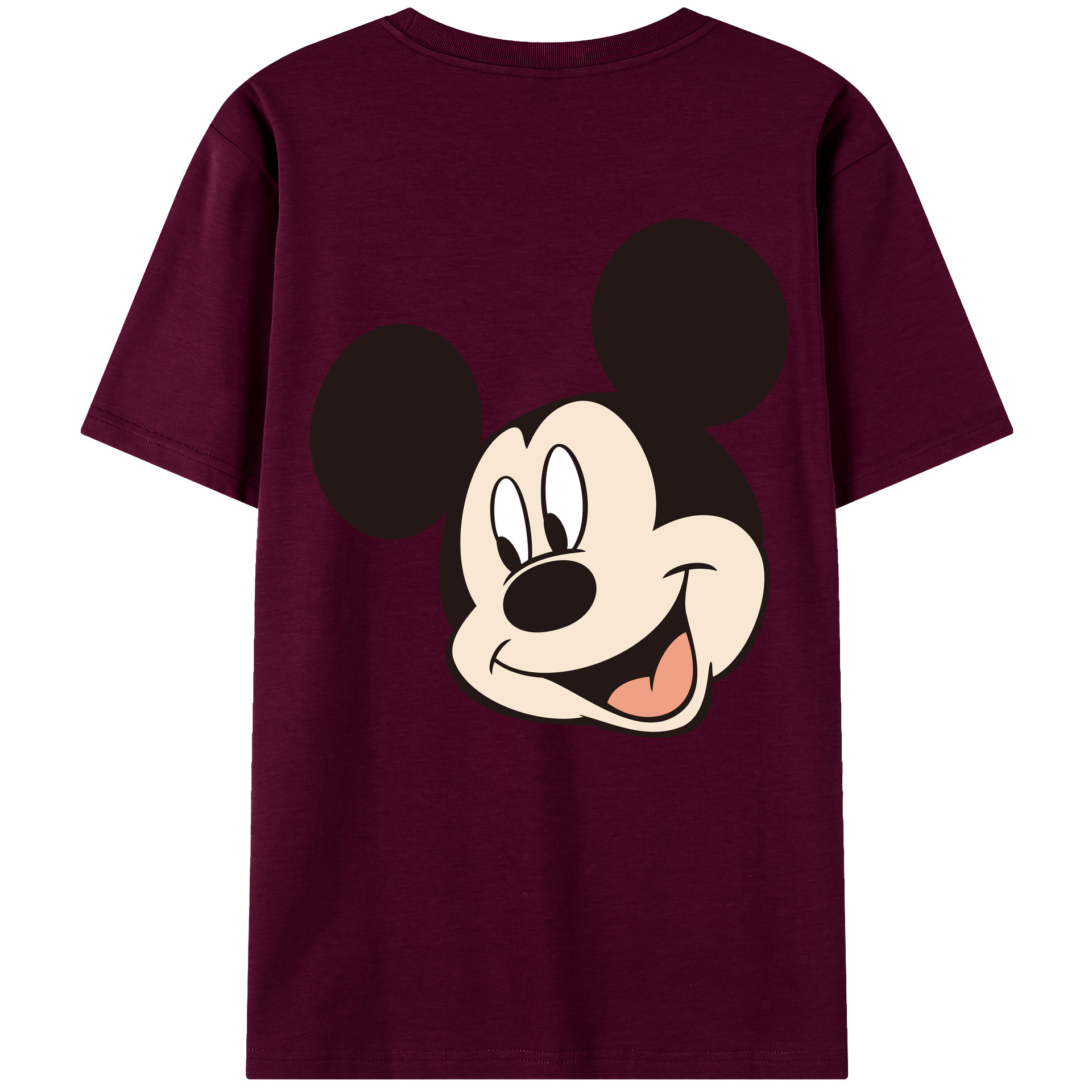 （画像用） ミッキーマウス Mickey Mouse レディース半袖Tシャツ(バックプリント)